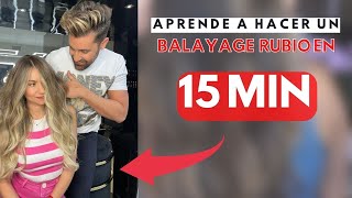 Aprende a hacer un Balayage rubio en 15 min  BY GABRIEL SAMRA [upl. by Nyletac133]