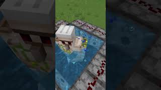 Prank over a Iron golem in minecraft shorts minecraft meme memes [upl. by Nevah]