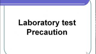 Test Precautions Introduction  Pre analytical PhaseClinical Laboratory Science [upl. by Drawde316]