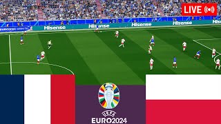 France vs Poland LIVE Euro 2024 Germany Full Match  Simulation Video Games [upl. by Tripp]