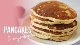 PANCAKES DE AVENA PERFECTOS  SÓLO 3 INGREDIENTES  AUXY [upl. by Aicatsan515]