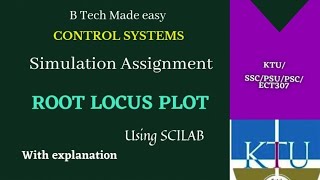 Root locus simulationECT307 Simulation assignment Control Systems KTU Scilab [upl. by Otte]