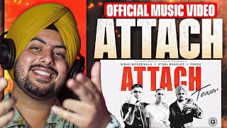 Reaction on Attach Music Video Sidhu Moose Wala  Steel Banglez ft Fredo [upl. by Merna]