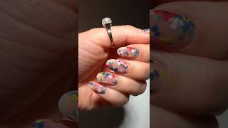 Floral Nail Art 😍 youtubeshorts viralshorts [upl. by Aikemal]