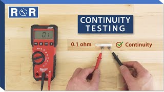 How to do a Continuity Test With a Multimeter  Repair and Replace [upl. by Eeram153]