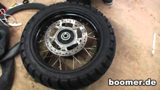 Reifenwechsel tyre fitting BMW F 800 GS [upl. by Abana]