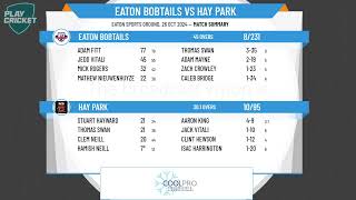 BampDCA Mens 3rd Grade  Round 4  Eaton Bobtails v Hay Park [upl. by Aharon288]