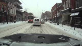 Snowy Toronto commute Timelapse [upl. by Saire]