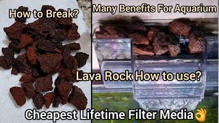 LavaVolcano Rock For Aquarium Filter amp Power Sand  Save Money With this Best DIY Filter Media Rock [upl. by Eiffe]