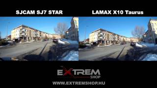 LAMAX X10 Taurus vs SJCAM SJ7 Star Beta FW First comparison test  4K  30fps [upl. by Nnylrahc]