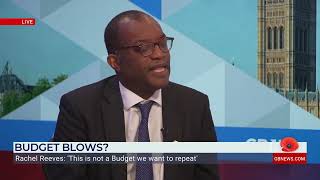 Kwasi Kwarteng The OBR quotThink Along the Same Lines as Labourquot [upl. by Atekin923]