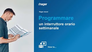 Hager mood programmazione settimanale interruttore orario digitale [upl. by Ahsemrac]