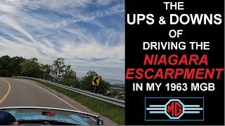 MGB MG B 1963 The Ups and Downs of Driving the Niagara Escarpment [upl. by Anhoj698]