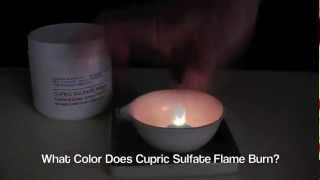 Burn Cupric Sulfate For Green Flames [upl. by Nesrac]