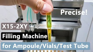 X152XY Ampoule Vial Filling Machine for Medicine Pharmacy [upl. by Sib]