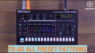 Roland TR6S is here all preset patterns [upl. by Llerrud]