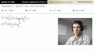 Zad13 Uprość wyrażenie algebraiczne wyrażenia algebraiczne  zestaw 3 [upl. by Alissa]