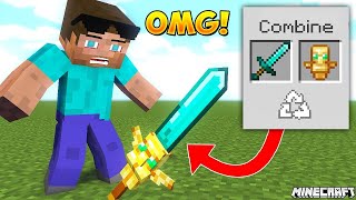 Minecraft But I can COMBINE ITEMS [upl. by Ymmik]