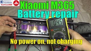 Xiaomi M365  Battery Repair No Power ON Not Charging [upl. by Eihtur]