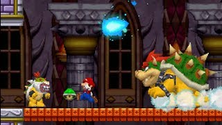 New Super Mario Bros DS 100 Walkthrough  World 8  Final Boss All Star Coins amp Secret Exits [upl. by Gnous9]