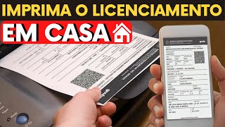 COMO IMPRIMIR LICENCIAMENTO DO VEÍCULO CRLV EM CASA  PASSO A PASSO [upl. by Alyam]