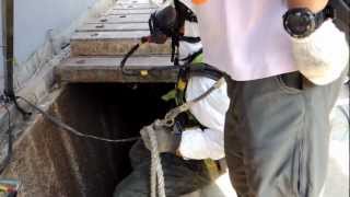 Confined space safetytrunk sewer fall arrestorMOV [upl. by Lednew]