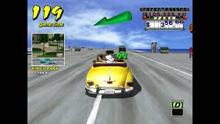 Crazy Taxi Dreamcast  99999999 in Original map [upl. by Bordy]