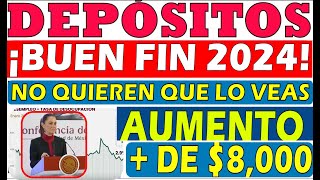 ♨️3 MEGA AUMENTOS 💵 AGUINALDO💣PENSIÓNSALARIO♨️PAGOS ADULTOS MAYORES ANTES Y DESPUES DEL BUEN FIN [upl. by Gamber]