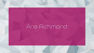 Ana Richmond  appearance [upl. by Niccolo]