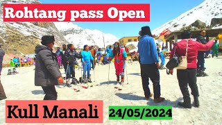 Rohtang pass finally Open in Manali 24 May 2024 Rohtang pass latest update 24052024 [upl. by Tabb]