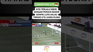 Lupa kalau U15 juara timnasindoesia timnasu15 [upl. by Atirehgram]