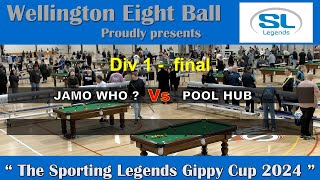 Sporting Legends Gippy Cup  Div 1  FINAL  Jamo Who v Pool Hub [upl. by Onid]