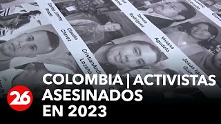 Colombia  Activistas asesinados en 2023 [upl. by Samalla]