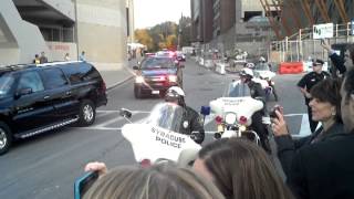 Dalai Lama arrives at Syracuse University for the One World Concert [upl. by Leivad406]