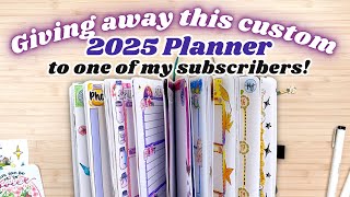 Full Flipthru of a Custom 2025 PLANNER 📖 heartwarming [upl. by Leiso564]