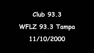 Club 933 WFLZ 933 Tampa 11102000 DJ X Dr Beat [upl. by Neret]