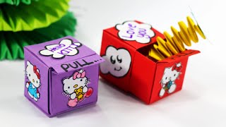 How to make origami SURPRISE BOX origami pop out box [upl. by Baudoin]