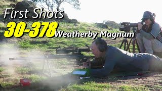 Our first shots with the 30378 Weatherby Magnum [upl. by Tserof]