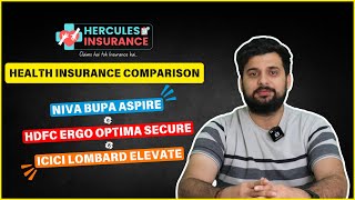 NIVA Aspire Vs HDFC Optima Secure Vs ICICI Lombard Elevate Mega Comparison [upl. by Erny473]