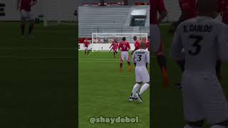 I RECREATED ROBERTO CARLOS FREEKICK IN FC MOBILE [upl. by Irmgard]