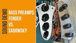 Bass Preamps Fender VS Sadowsky [upl. by Marfe29]