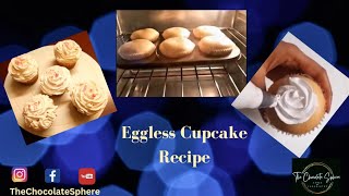 Eggless Cupcake Recipe thechocolatesphere viral viralvideo [upl. by Enelym]