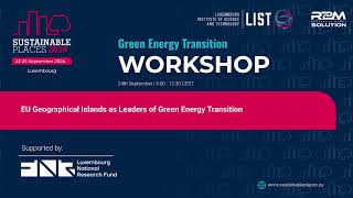 Workshop EU Geographical Islands as Leaders of Green Energy Transition  PART 2 [upl. by Brit]