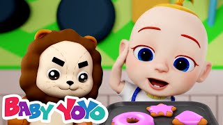 Donuts Song Yum Yum Snack Song and Nursery Rhyme for Kids [upl. by Naesal455]