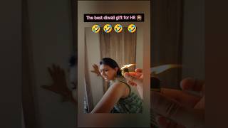 Mam Happy Diwali 🪔🎇🤣🤣  Diwali Prank On HR 😂  fullstackshivani youtubeshort youtubeshorts [upl. by Eleynad]