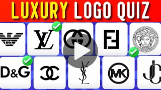 Guess the LUXURY Brand Logos in 5 Seconds  Iconic Logo Quiz Edition [upl. by Keener976]