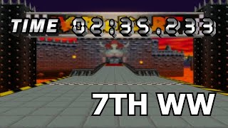 MKWii CTGP DS Bowser Castle  235233 7th WW [upl. by Belvia]