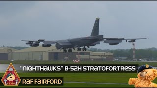 MAKING NIGHTMARES B52 STRATOFORTRESS HEAVY BOMBER LANDS 69TH BOMB SQUADRON MINOT AFB • RAF FAIRFORD [upl. by Acie922]