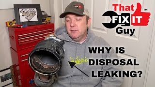 Garbage Disposal Leaks From Bottom of UnitLETS TAKE A LOOK [upl. by Enilreug]