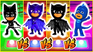 Pj Masks Cat Boy vs Owlett vs Owlett vs Gekko 🎶 Tiles Hop EDM Rush [upl. by Atinram]